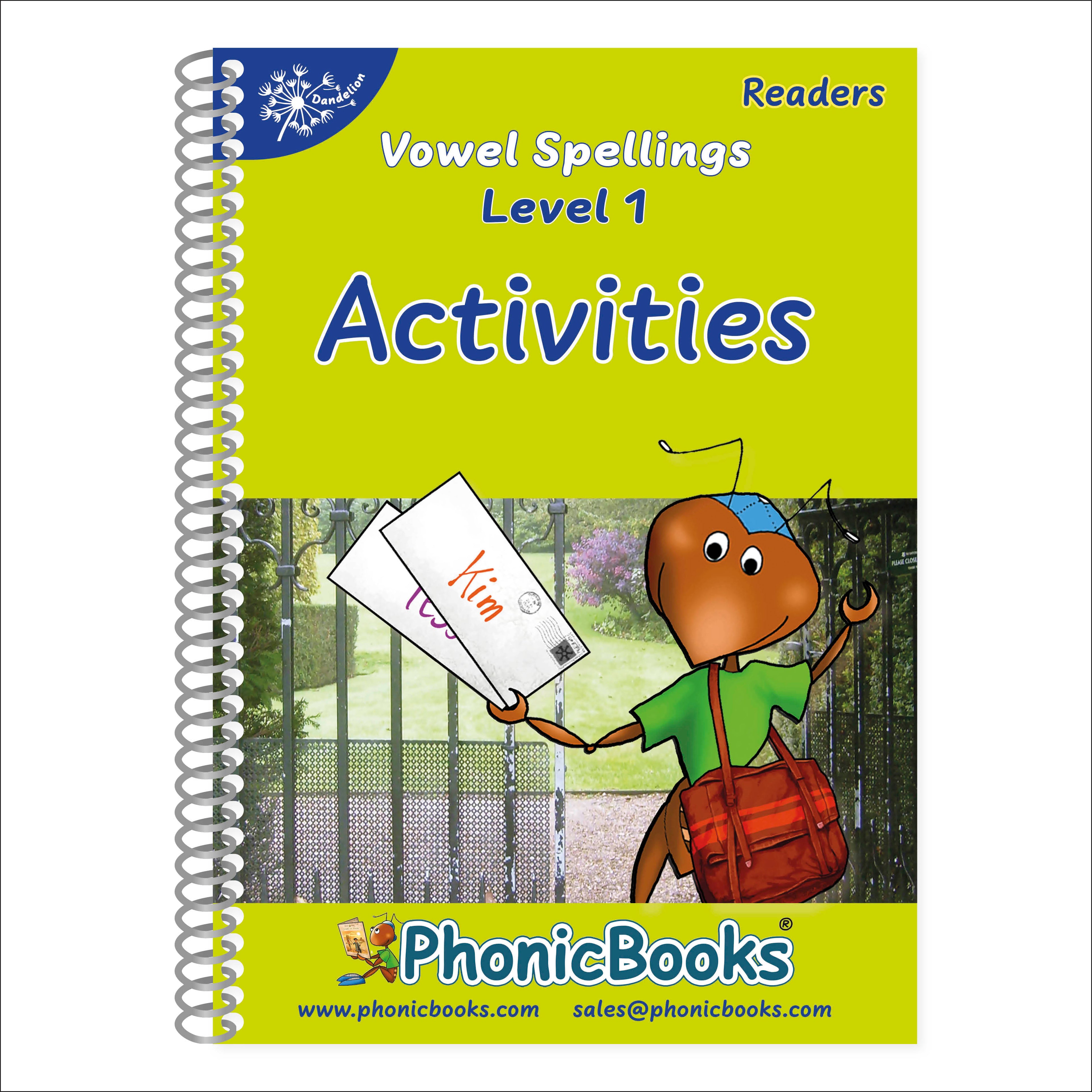 イクウェル　EQWEL English Readers 1 Dandelion Readers Vowel Spellings Level 1 Activities – Phonic Books US