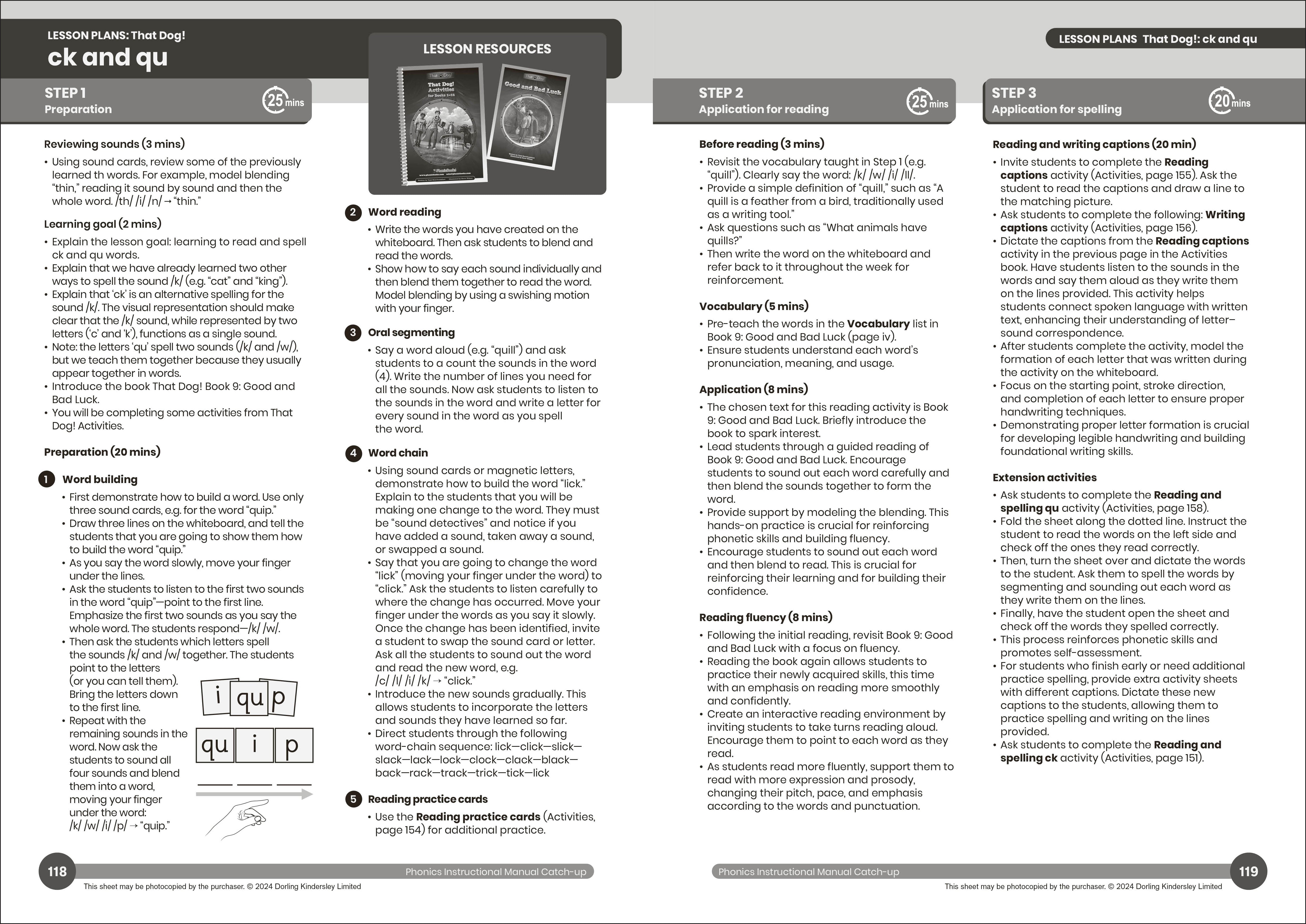 Phonics Instructional Manual Catch-up – Phonic Books US
