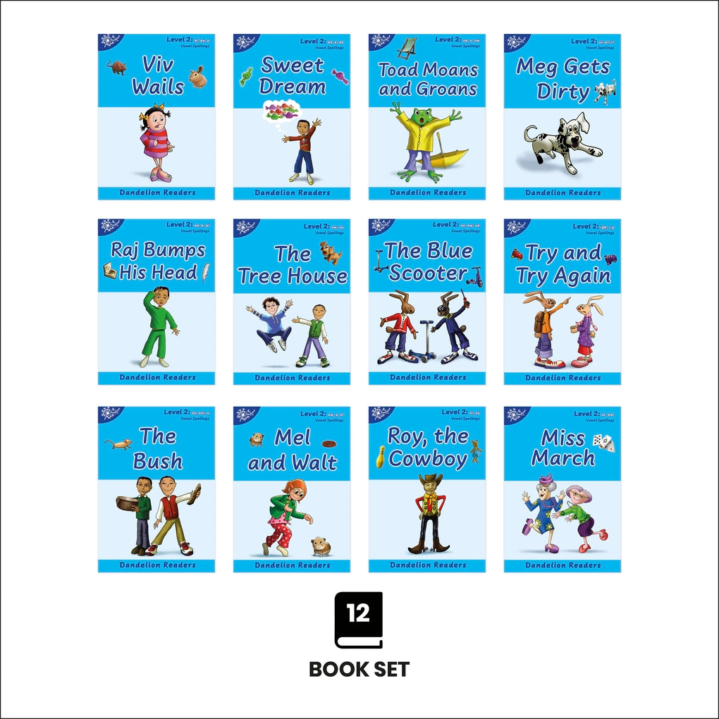 Dandelion Readers Vowel Spellings Level 2 – Phonic Books US
