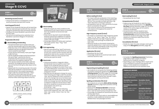 Dandelion Instructional Manual Grade 1 Lesson Plan