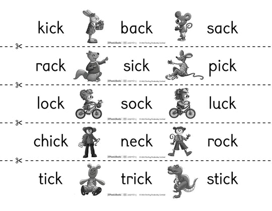 Word chains: 'ck' - image