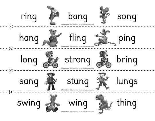 Word chains: 'ng' - image