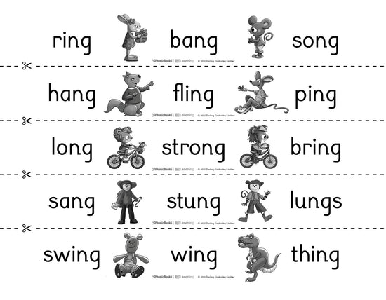 Word chains: 'ng' - image