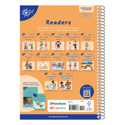 Phonic Books Dandelion Readers Level 5 Prefixes and Suffixes Activities
