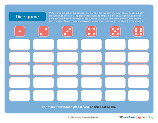 Dice Game template - image