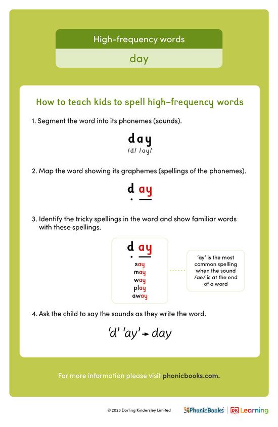 High-frequency words: 'day' - image