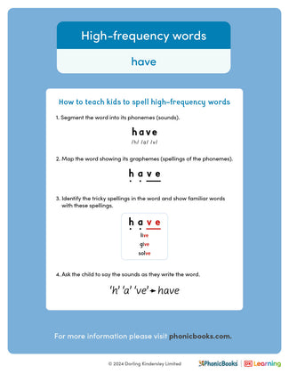 High-frequency words: 'have' - image