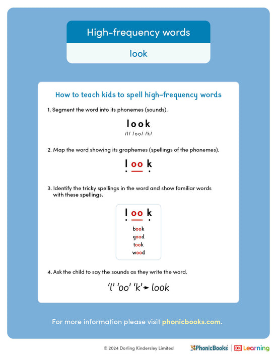 High-frequency words: 'look' - image