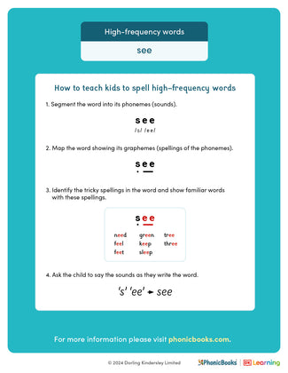 High-frequency words: 'see' - image