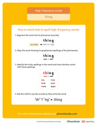 High-frequency words: 'thing' - image