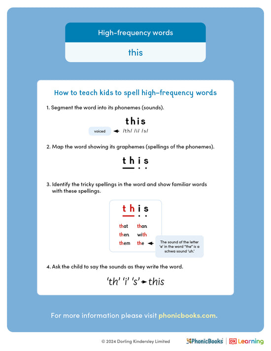 High-frequency words: 'this' - image