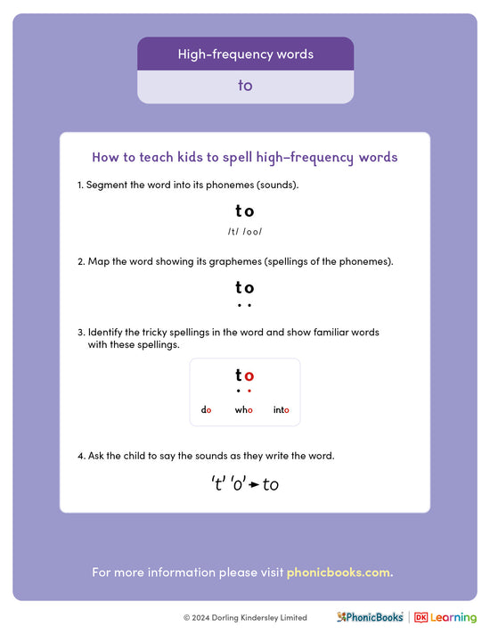 High-frequency words: 'to' - image