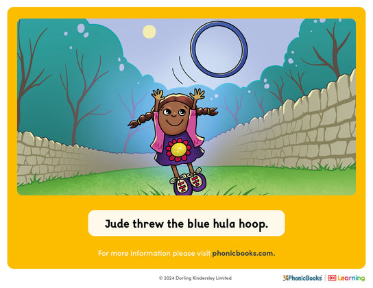Hula hoop sentence with /oo/ as in 'boot' (Color) - image