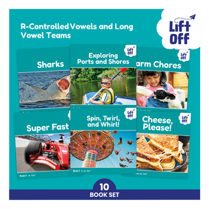 Phonic Books Lift Off Readers R Controlled Vowels and Long Vowel Teams
