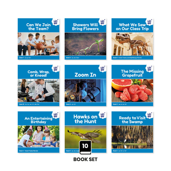 Phonic Books Lift Off Readers Vowel Teams, Diphthongs and Silent Letters