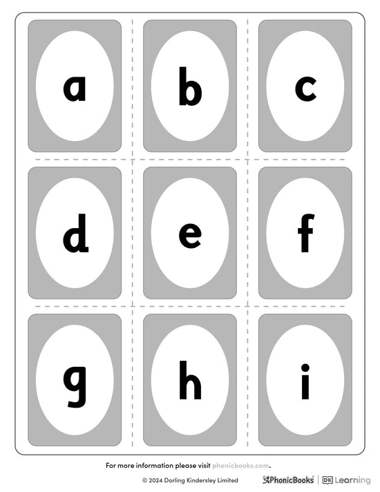 Simple snap cards: A-Z (B&W) - image