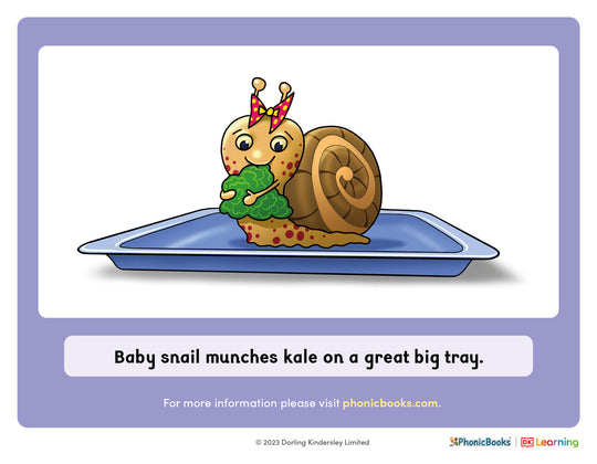 Snail sentence with /ae/ words (Color) - image