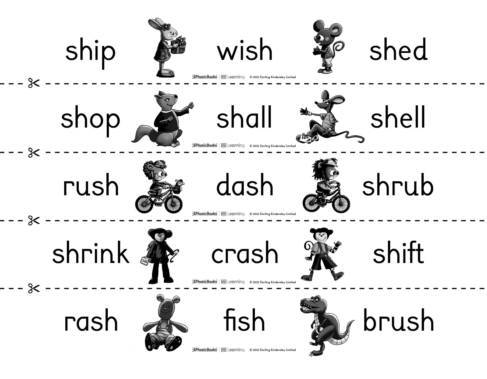 Paper chains: 'sh' – Phonic Books US