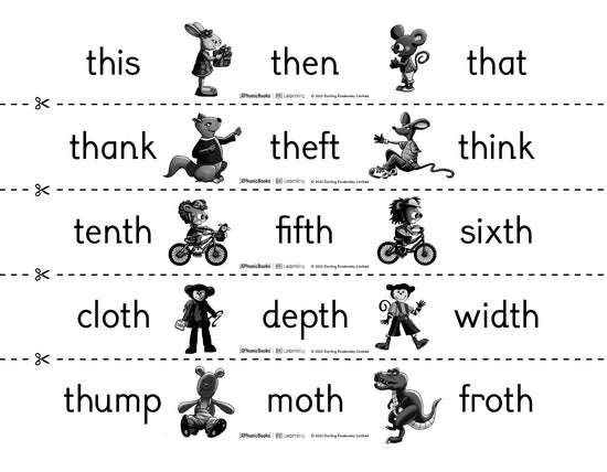 Word chains: 'th' - image