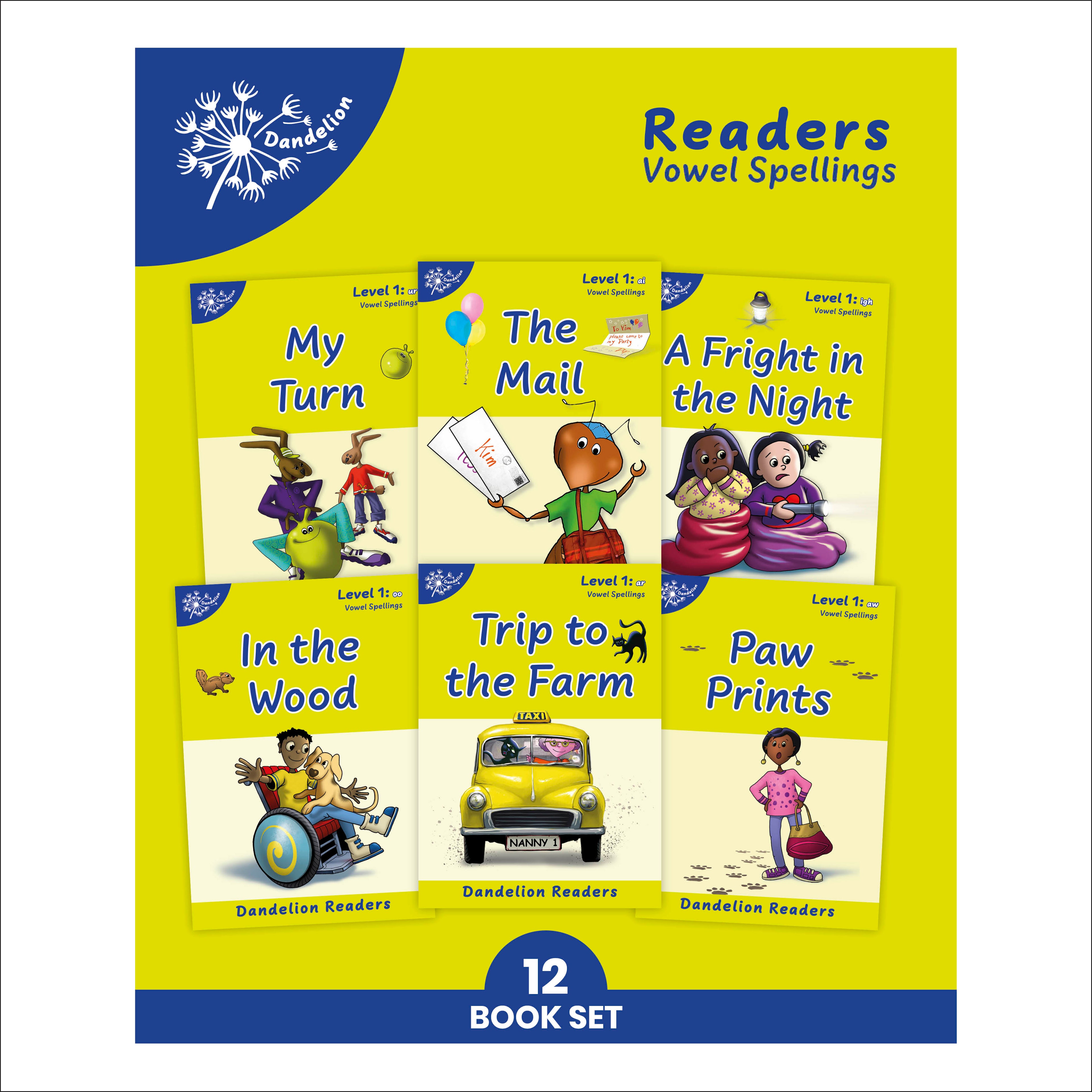 Dandelion Readers Vowel Spellings Level 1 – Phonic Books US